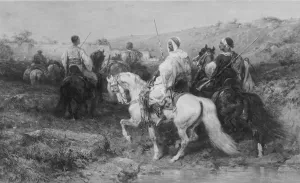 Arabs Gallery: Arabs on the March. Creator: Christian Adolf Schreyer