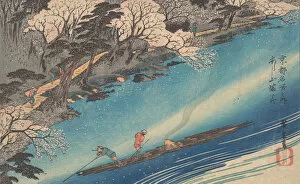 Punting Gallery: Arashiyama Manka. Creator: Ando Hiroshige