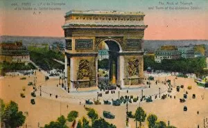 Papeghin Gallery: The Arc de Triomphe and Tomb of the Unknown Soldier, Paris, c1920