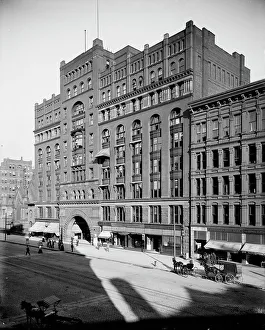 Arcade Prints: The Arcade Building, Cleveland, ca 1900. Creator: Unknown