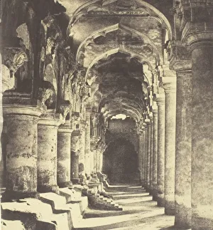 Tamil Prints: Arcade in Quadrangle, 1858. Creator: Captain Linnaeus Tripe