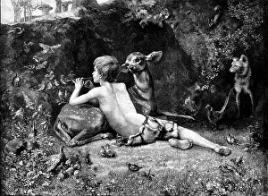 P Naumann Prints: In Arcadia, 1895. Creator: P Naumann