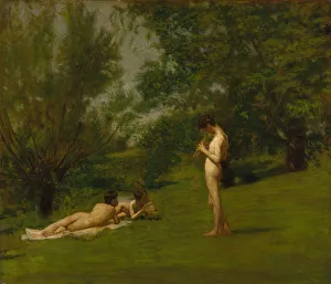 Meadow Prints: Arcadia, ca. 1883. Creator: Thomas Eakins