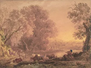 George Barret Prints: Arcadian Landscape, 1820-42. Creator: George Barret the Younger