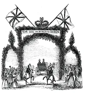 Hedge Gallery: Arch at Broughton, 1844. Creator: Unknown