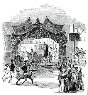 Hedge Gallery: Arch at Bulwick, 1844. Creator: Unknown
