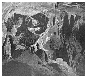 Images Dated 14th September 2006: The Arch Cave looking north, Jenolan Caves, New South Wales, Australia, 1886
