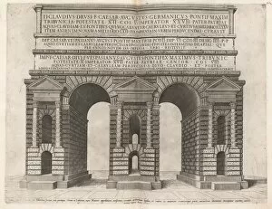 Aqueduct Collection: Arch of the Claudian Aqueduct, 1549. Creator: Unknown