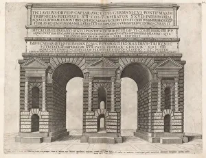 Aqueduct Collection: Arch of the Claudian Aqueduct, 1549. Creator: Unknown