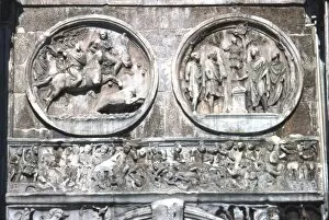 Arch Of Constantine Collection: Arch of constantine Horizontal Band showing, Battle of Milvian Bridge, 313-315