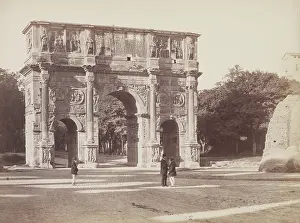 Flavius Valerius Constantinus Prints: Arch of Constantine, late 19th century. Creator: Unknown