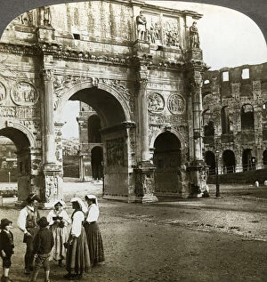 Arch Of Constantine Collection: Arch of Constantine, Rome, Italy. Artist: Underwood & Underwood