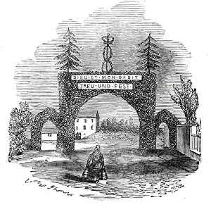 Arch at Coupar Angus, 1844. Creator: Unknown