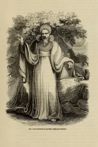 Celtic Polytheism Prints: Arch-Druid in his full Judicial Costume (From the book Old England: A Pictorial Museum)