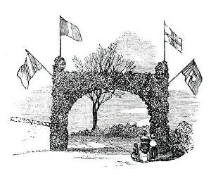 Hedge Gallery: Arch at Easton, 1844. Creator: Unknown