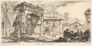 Arch of Galienus. 1. Façade od the Church of S. Vito (Arco di Galieno. 1 Arch of Galienus. 1. Façade od the Church of S. Vito (Arco di Galieno. 1