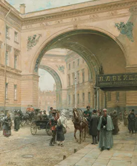 Nevsky Avenue Prints: The Arch of the General Staff Building in St. Petersburg