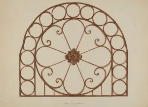 Fernekes Max Prints: Arch Grill, 1938. Creator: Max Fernekes