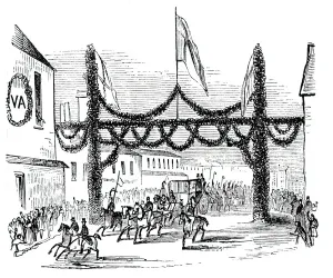 Hedge Gallery: Arch at Kettering, 1844. Creator: Unknown