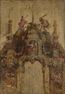 Mint Prints: The Arch of the Mint (front), 1635. Creator: Peter Paul Rubens