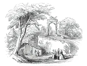 Bard Of Ayrshire Gallery: Arch on the new Brig of Doon, 1844. Creator: Unknown