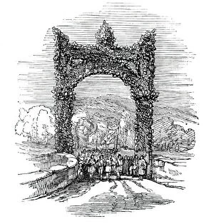Bard Of Ayrshire Gallery: Arch on the Old Brig of Doon, 1844. Creator: Unknown