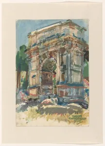 Arch of Titus, Rome, 1934. Creator: Martin Monnickendam