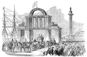 Arch in Whitefriars at the Wilberforce Column, Hull, 1854. Creator: Unknown