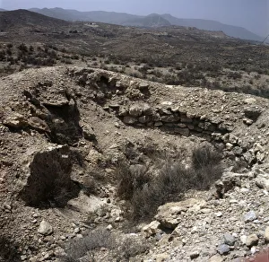 Megalithic Prints: Detail of the archaeological site of Los Millares (Santa Fe de Modujar, Almeria)