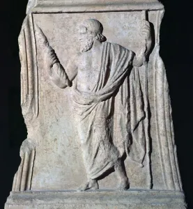 Archaic Roman relief of Jupiter
