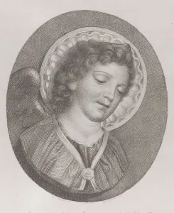 Rafaello Morghen Prints: The Archangel Gabriel, 1800. Creators: Raphael Morghen, Angelo Emilio Lapi
