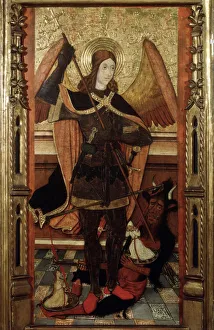 Good Versus Evil Prints: The Archangel Michael weighing the Souls of the Dead