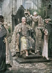 Cassell And Co Prints: The Archbishop of Canterbury Crowning The King