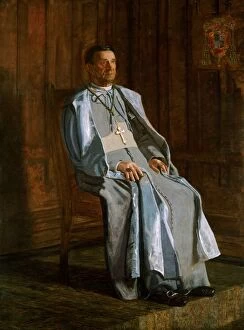 Archbishop Gallery: Archbishop Diomede Falconio, 1905. Creator: Thomas Eakins