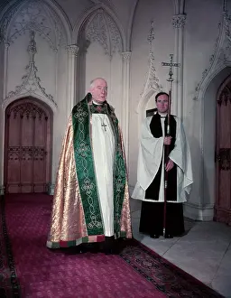 Doors Prints: The Archbishop of York, November, 1952. Creator: Arthur Charles Kirby Ware