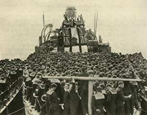 A History Collection: The Archbishop of York visits British sailors of the Royal Navy, First World War, 1914, (c1920)