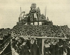 Destroyer Prints: The Archbishop of York visits British sailors of the Royal Navy