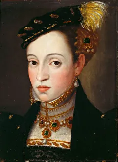 Archduchess Magdalena of Austria (1532-1590), ca 1563. Artist: Arcimboldo, Giuseppe (1527-1593) Archduchess Magdalena of Austria (1532-1590), ca 1563. Artist: Arcimboldo, Giuseppe (1527-1593)