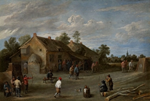 Villagers Prints: The Archers, 1645-1649. Creator: David Teniers II