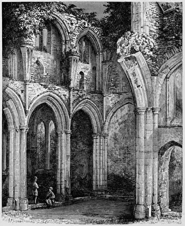 Af Lydon Prints: Arches in South Transept, Netley Abbey, c1880, (1897). Artist: Alexander Francis Lydon