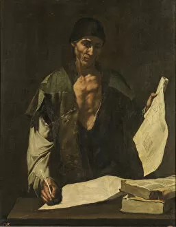 Ribera Gallery: Archimedes. Artist: Ribera, Jose, de (1591-1652)