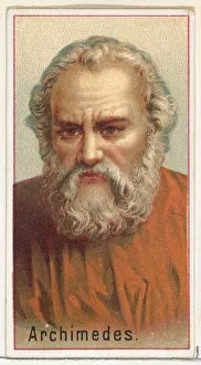 Archimedes, printers sample for the Worlds Inventors souvenir album (A25