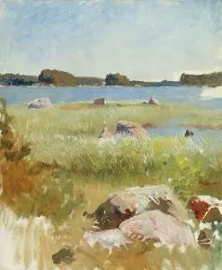 Archipelago landscape; unfinished, 1885-1889. Creator: Albert Edelfelt