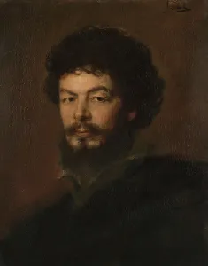 Von Lenbach Franz Prints: The Architect Lorenz Gedon, late 19th century. Creator: Franz von Lenbach