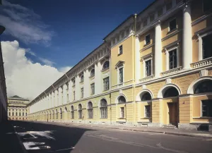 Architect Rossi Street in Saint Petersburg, 1828-1832. Artist: Rossi, Carlo (1775-1849)