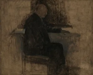 Designer Prints: The Architect Thorvald Bindesboll, 1904. Creator: Vilhelm Hammershøi