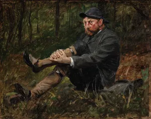 Spruce Tree Prints: The architect Thorvald Bindesboll in a spruce forest on Kullen
