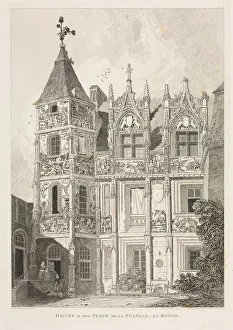 Architectural Antiquities of Normandy (Vol. II), Pl. 64: House in the Place de la Pucelle