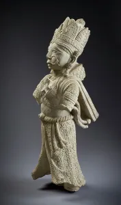 Sandstone Prints: Architectural Bracket in the Form of a Celestial Musician (image 2 of 3)