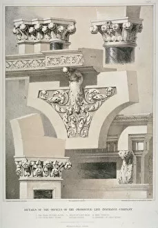 Robert Dudley Collection: Architectural details, Fleet Street, City of London, 1861. Artist: Robert Dudley